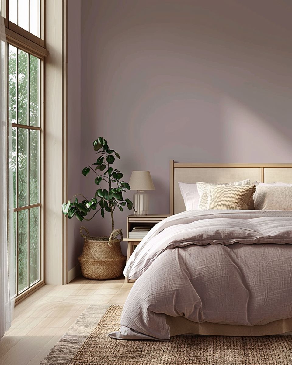 Inspiration: moderne Wandfarben- Wähle beruhigendes Lavendel für den Rückzugsort
