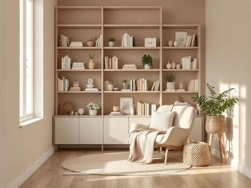 Leseecke gestalten- Arrangiere Bücher nach deinem Farbschema
