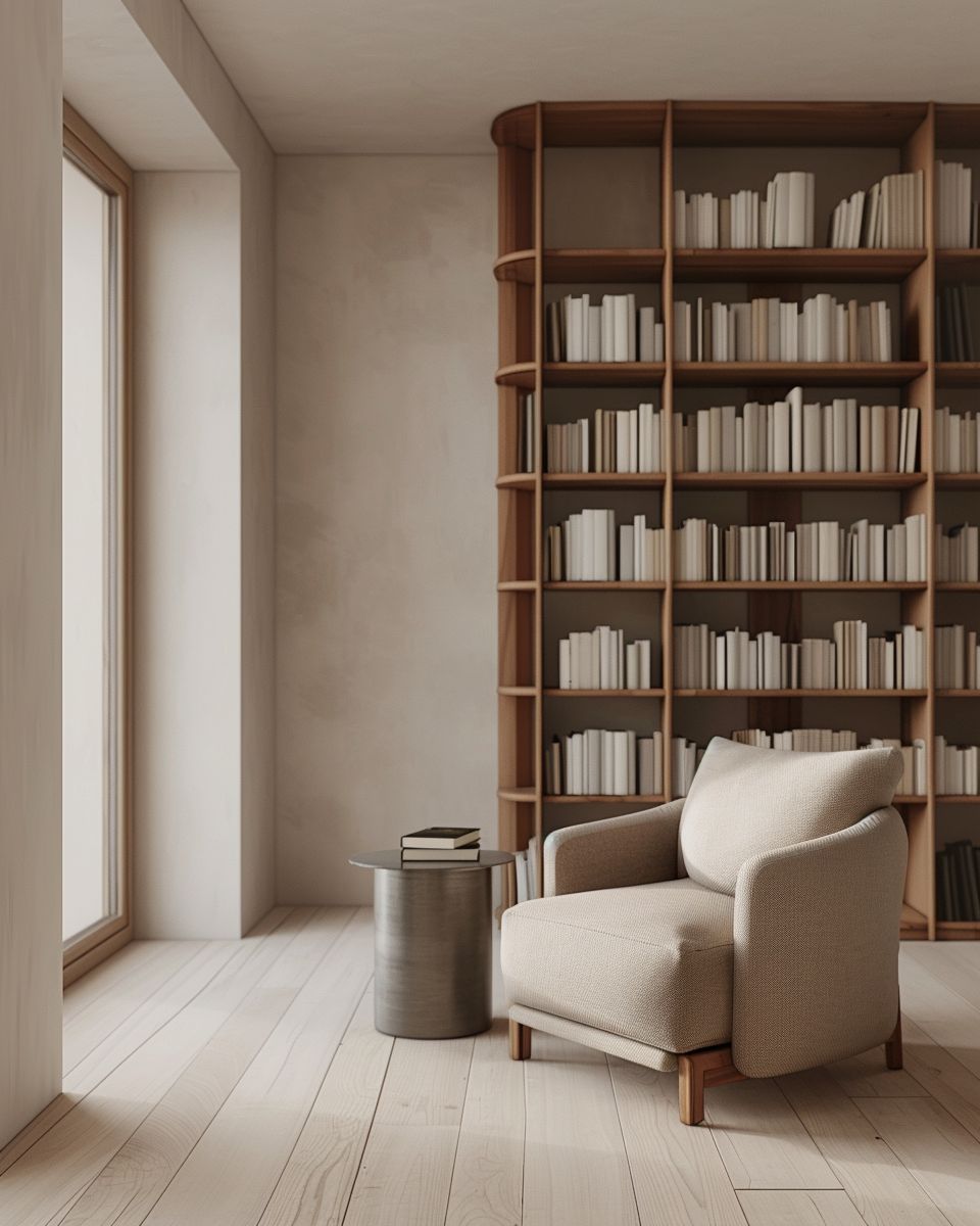 Lesezimmer einrichten: Inspiration und Ideen- Wähle Möbel mit klarer Linienführung