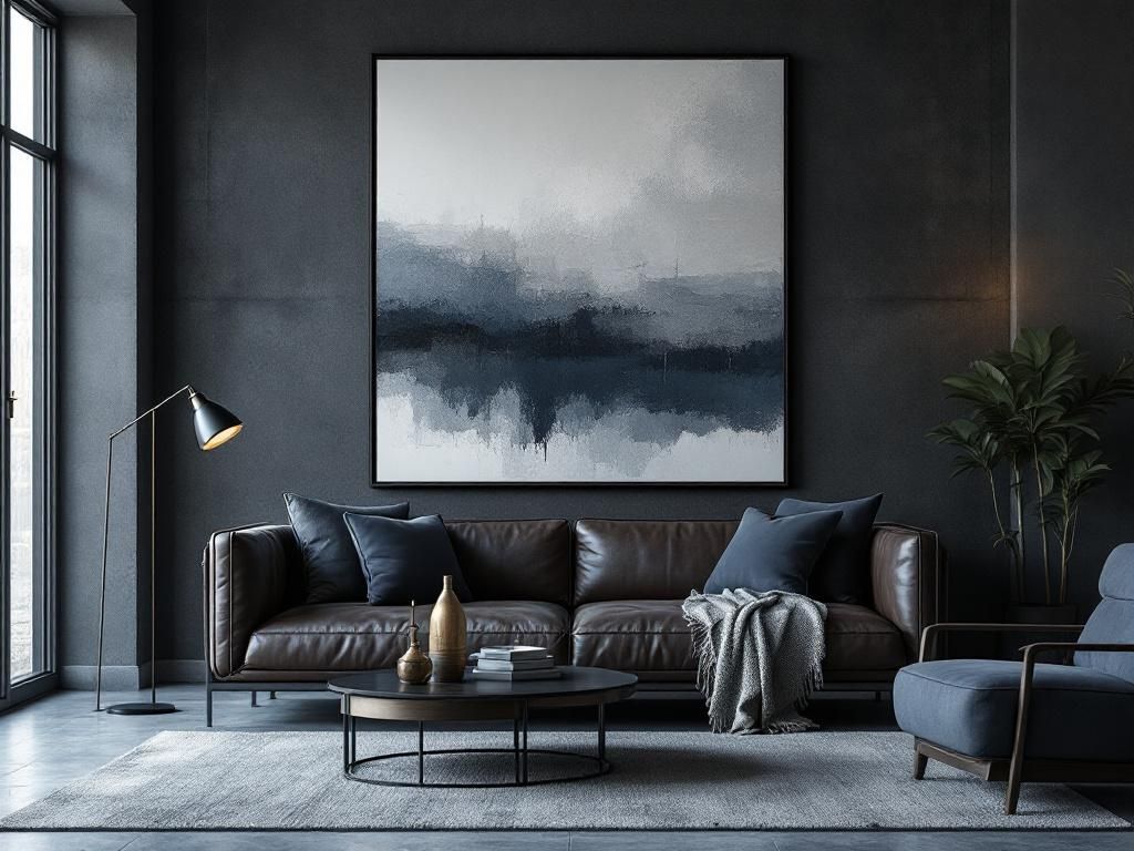 Männerwohnung einrichten- Ergänze Räume mit großformatiger Wandkunst