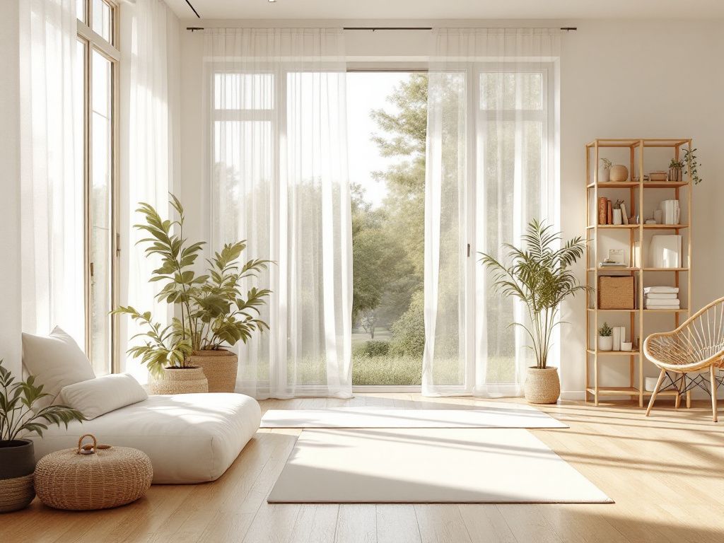 Yoga-Raum einrichten: Inspiration- Öffne Fenster für frische Luftzufuhr