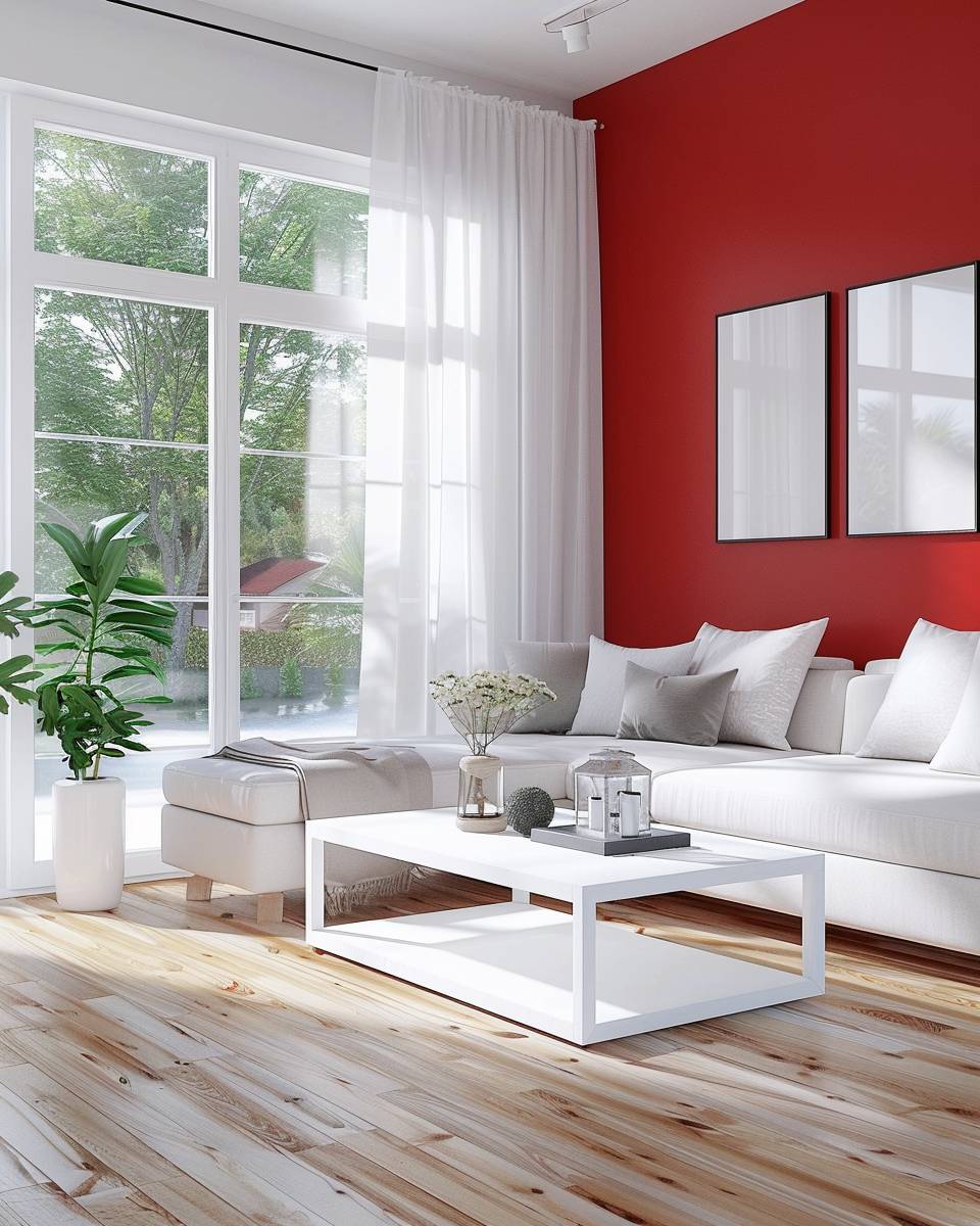 Einrichtungsideen: Welche Farbe passt zu Rot?- Gestalte mit Weiß einen frischen Look