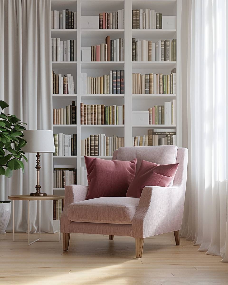 Einrichtungsideen mit der Farbe Fuchsia- Gestalte eine Leseecke mit Fuchsia-Akzenten