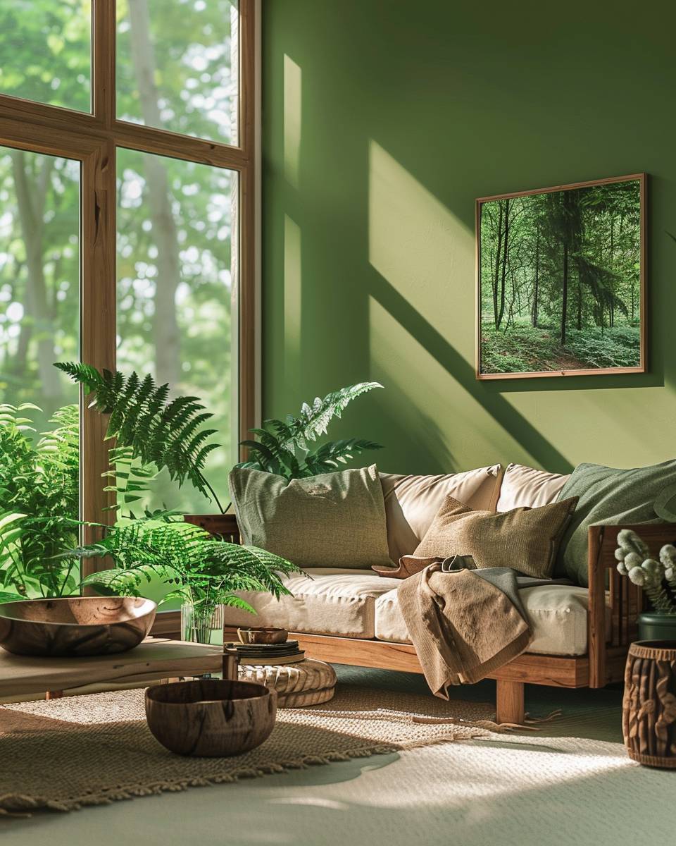 Ideen und Inspiration: Wandfarbe Grün- Inspiriere dich an Naturfarben im Wald