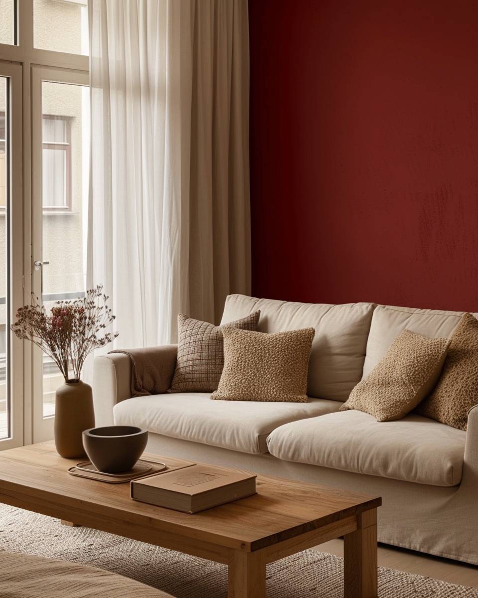 Ideen und Inspiration: Wandfarbe Rot- Streiche nur eine Akzentwand in Rot