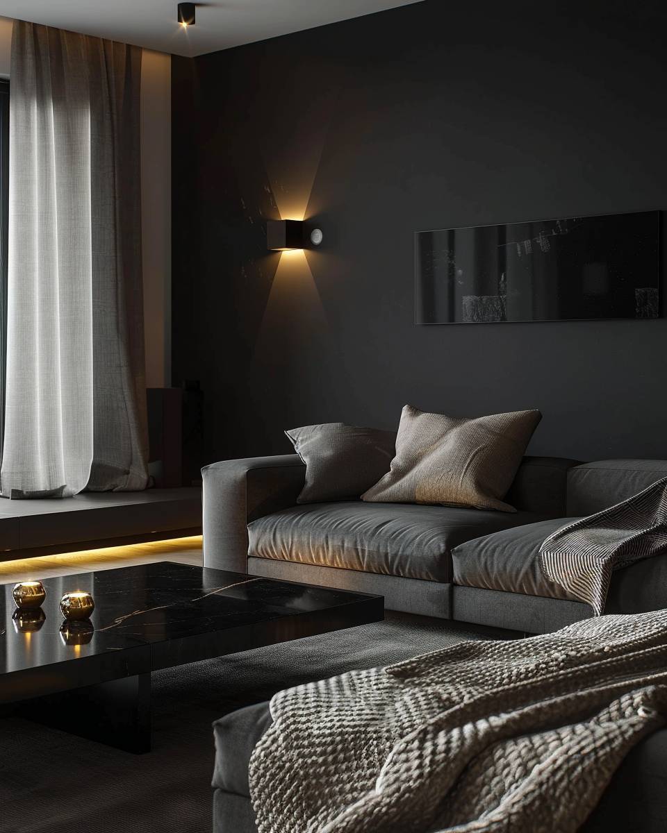 Wandfarbe Schwarz: 20 stilvolle Ideen zur Gestaltung - Hygge and Home