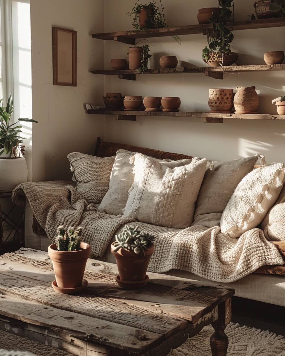 Inspiration: dekorieren mit Erdtönen-
Wandle alte Holzelemente kreativ um
