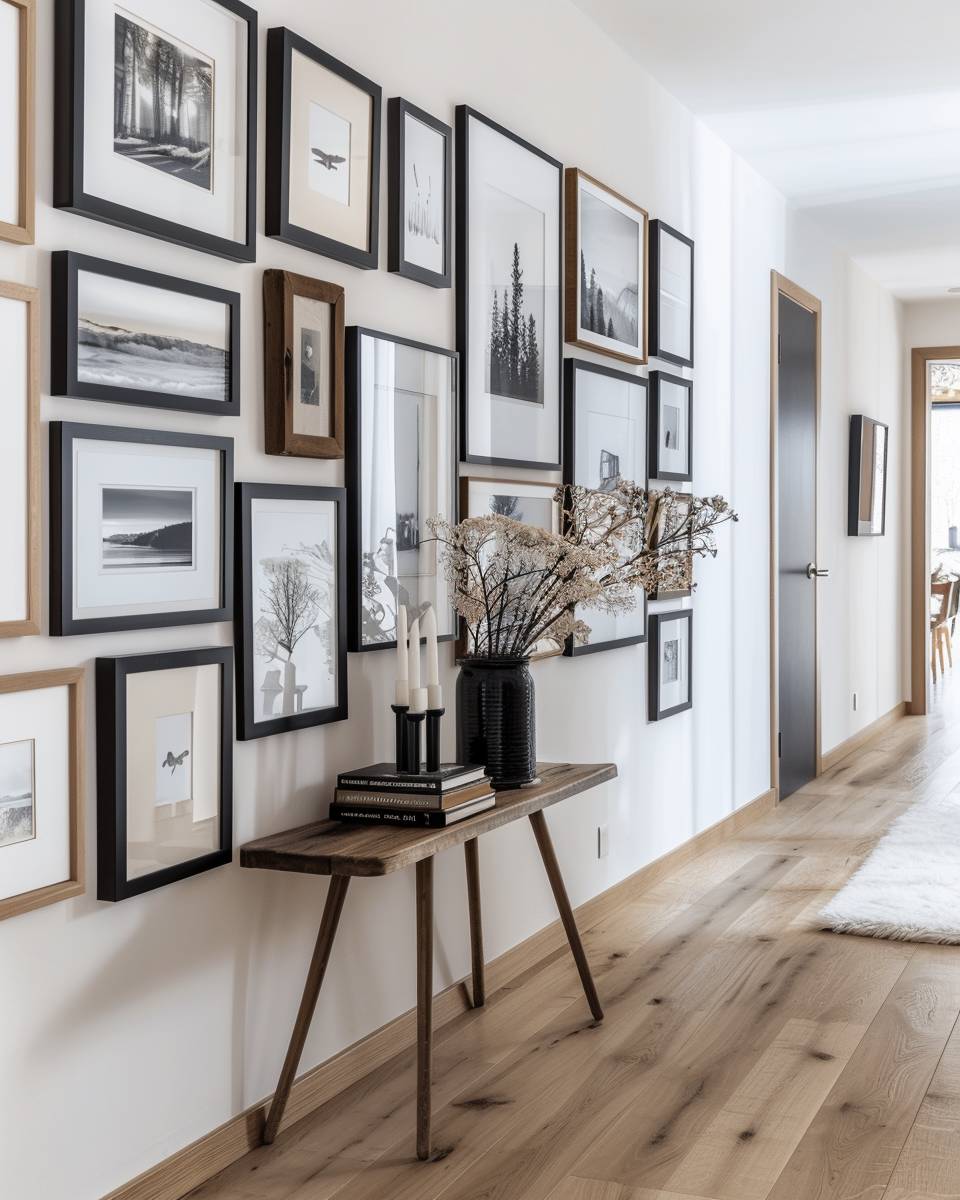 Bilderwand im Flur- Erweitere regelmäßig um neue Lieblingsstücke