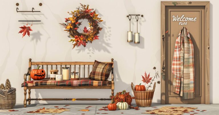 Ideen für Herbstdeko im Hauseingang und Flur: 17 stimmungsvolle Ideen