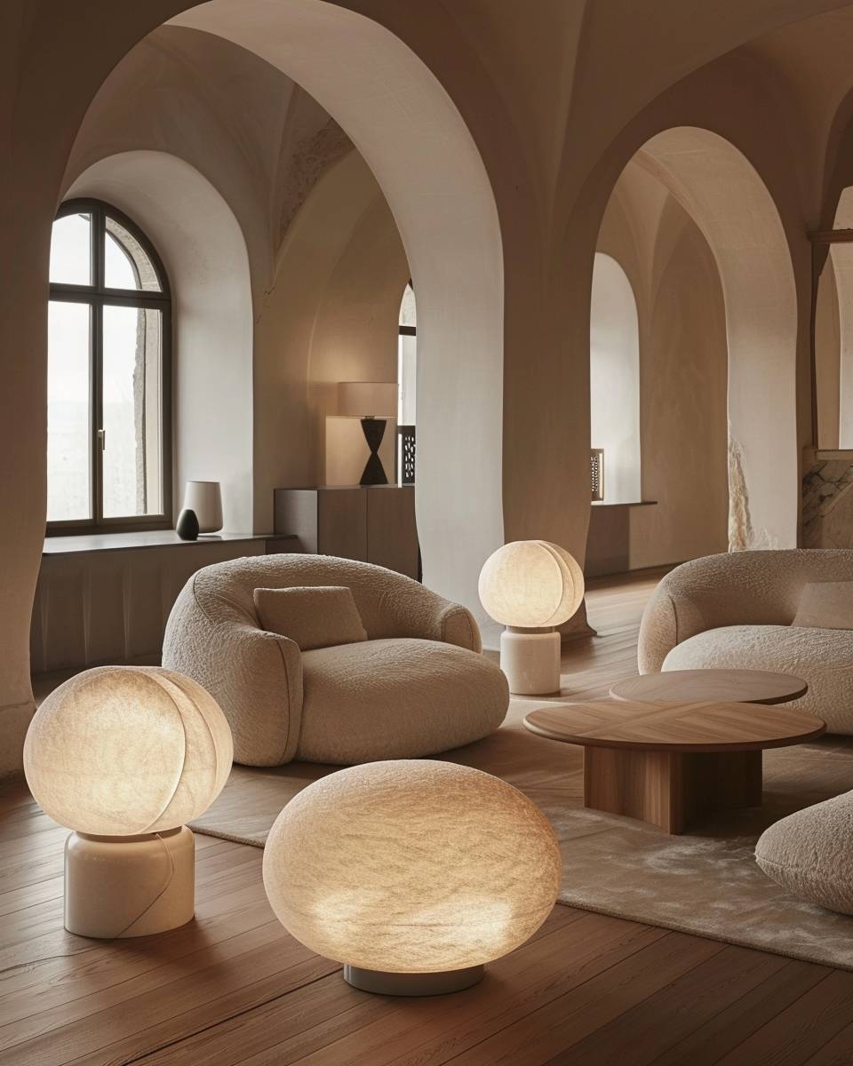 Inspiration: Curvy-Interior-Trend bei Möbeln- Betone den Stil mit gebogenen Leuchten
