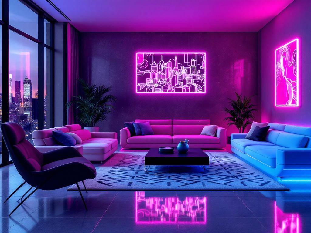 Inspiration: Einrichtung mit Neonfarben- Kreiere mutige Farbkontraste im Wohnzimmer