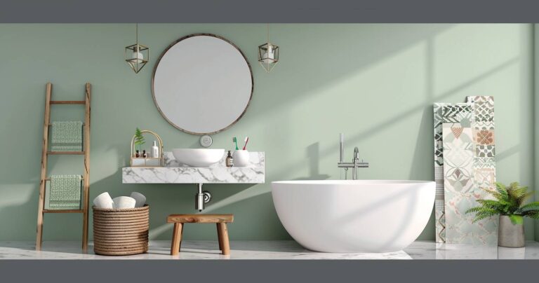 Tapete im Badezimmer: 17 kreative Ideen