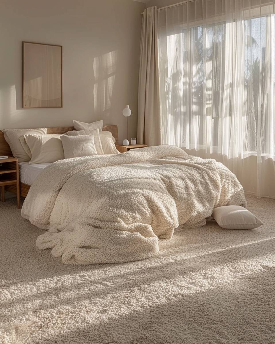 Teppich-Ideen für das Schlafzimmer- Verwöhne deine Füße mit flauschigem Flor