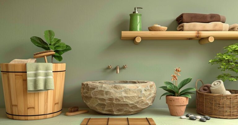 Badezimmer mit Naturmaterialien: 14 stilvolle Ideen