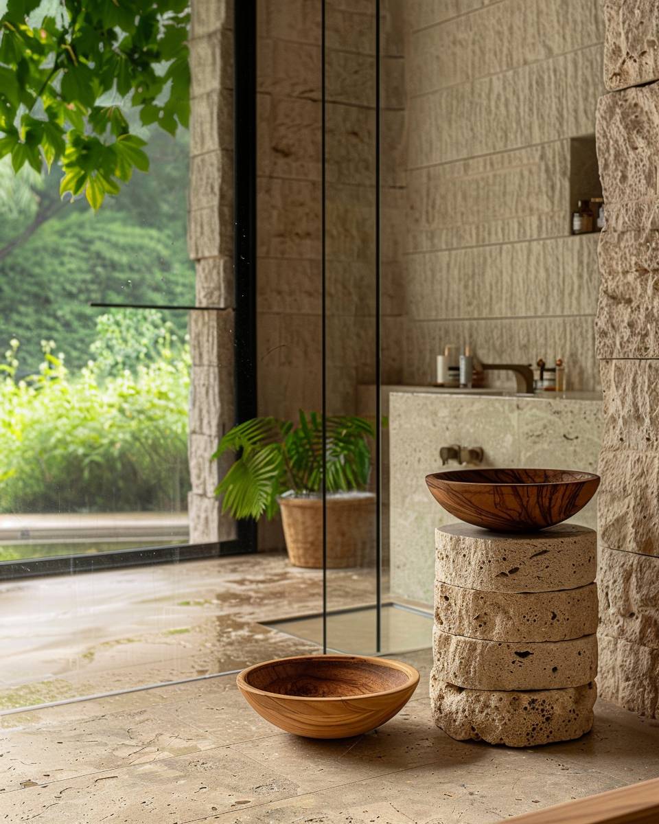 Badezimmer mit Naturmaterialien- Baue rustikale Seifenschalen aus Olivenholz
