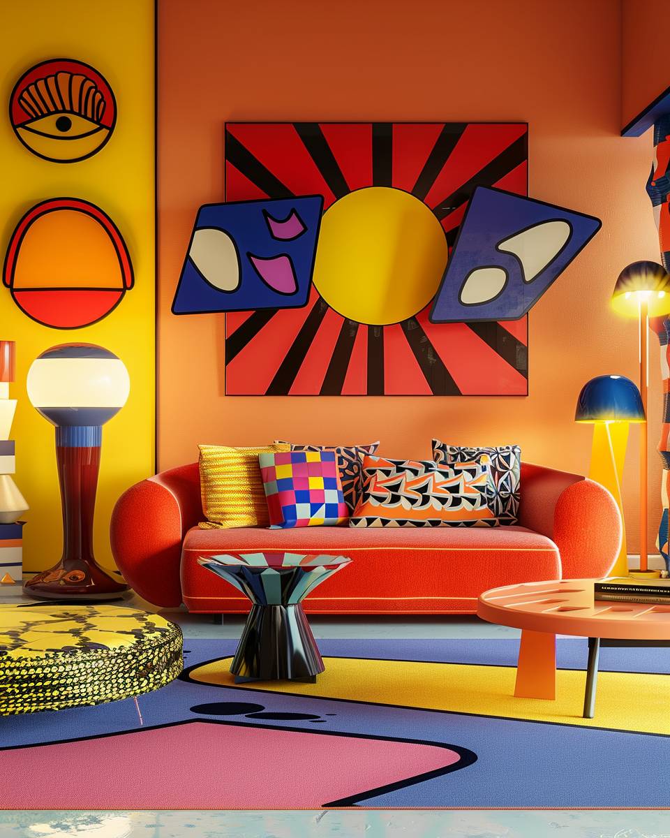 Einrichtung im Pop-Art-Stil- Wähle skulpturale Lampen mit kreativen Formen