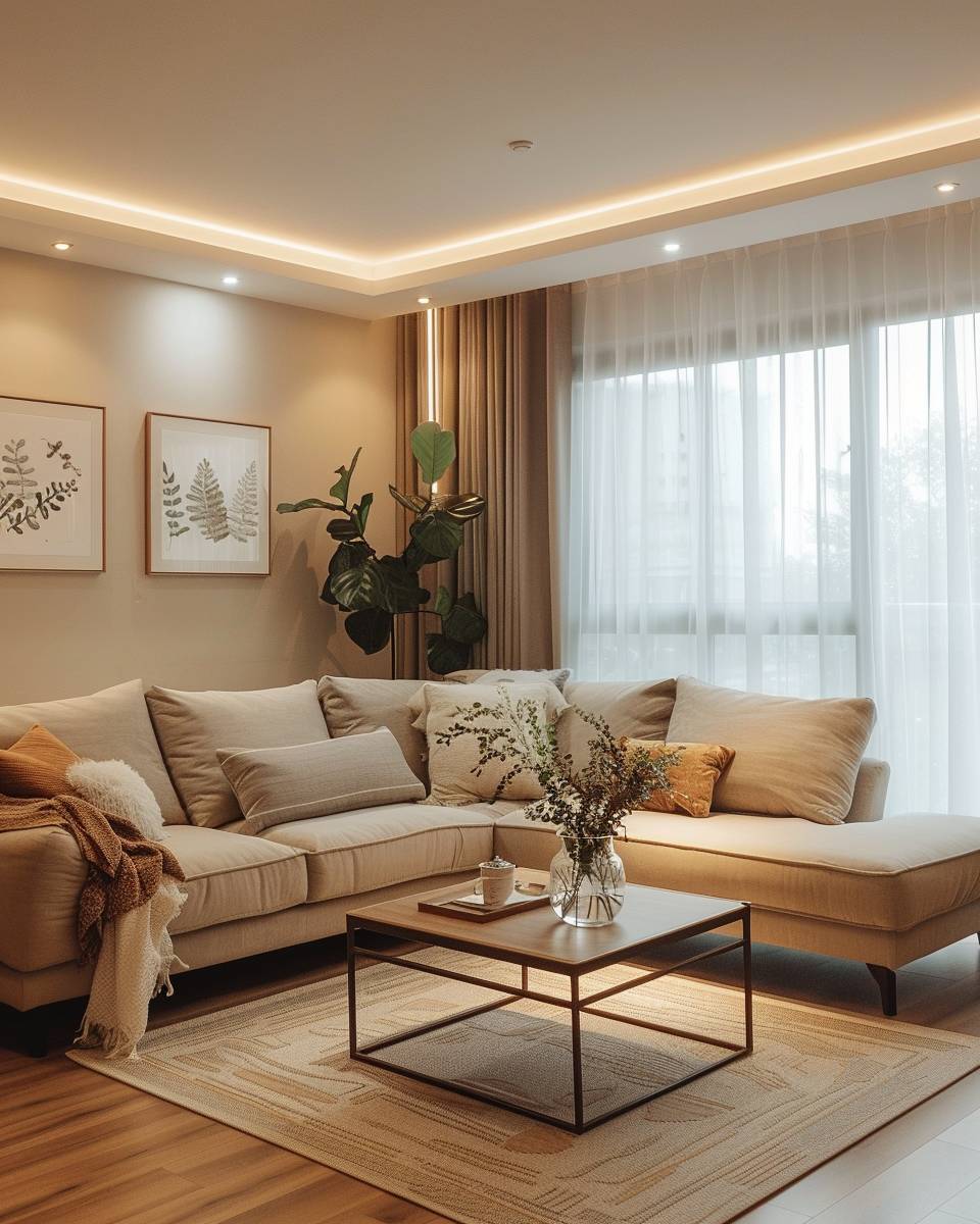 Wohnzimmer mit Ecksofa einrichten- Dekoriere die Sofaecke saisonal immer wieder neu