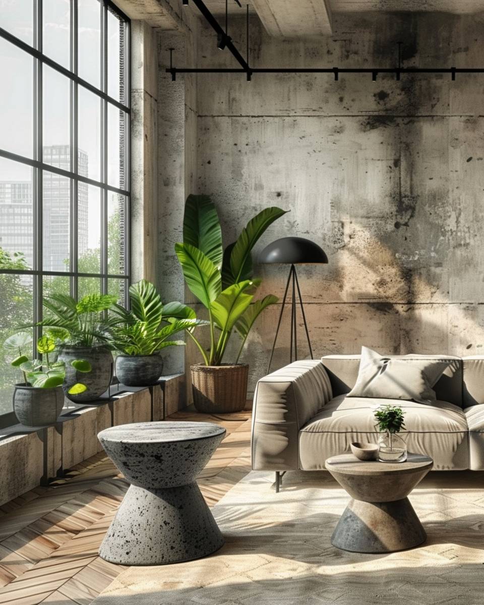 Einrichtungsstil: Urban Style- Ergänze stylische Beistelltische aus Beton