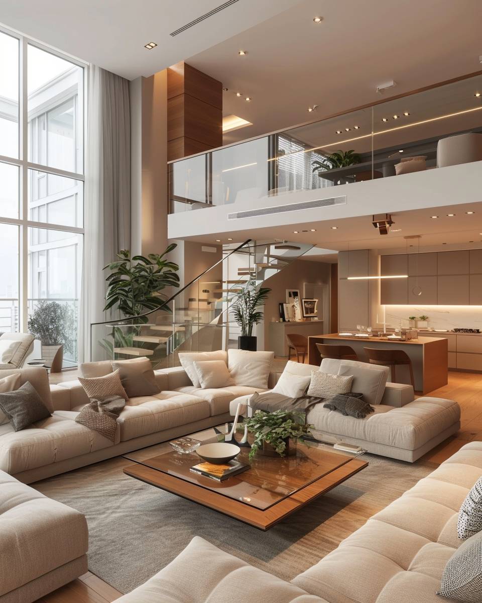 Einrichtungstipps für Maisonette-Wohnungen- Probiere modulare Sofas für Flexibilität