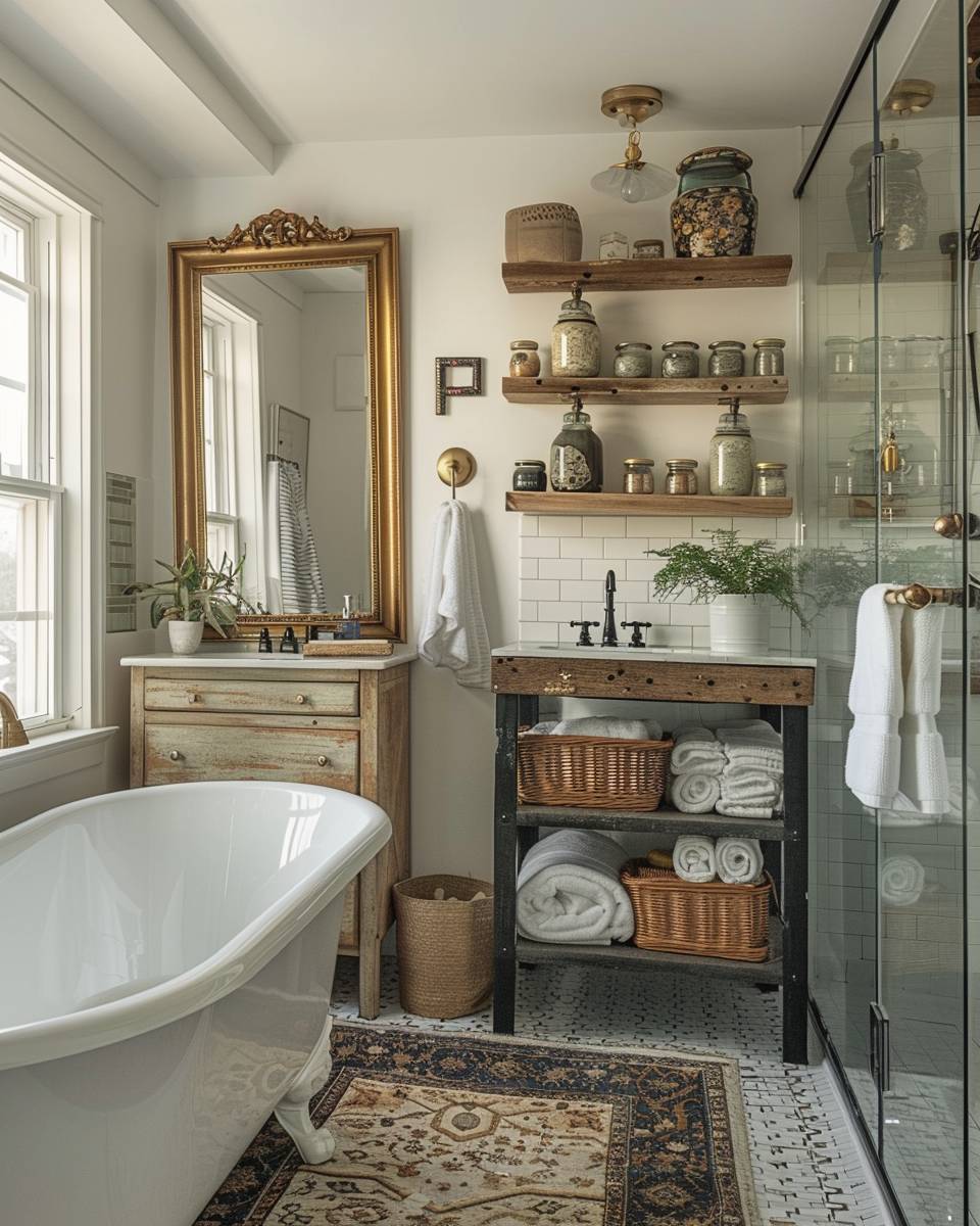 Ideen: Badezimmer dekorieren- Dekoriere mit Vintage- oder Flohmarktfunden