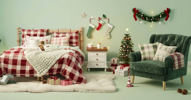 Schlafzimmer weihnachtlich dekorieren: 17 kuschelige Ideen