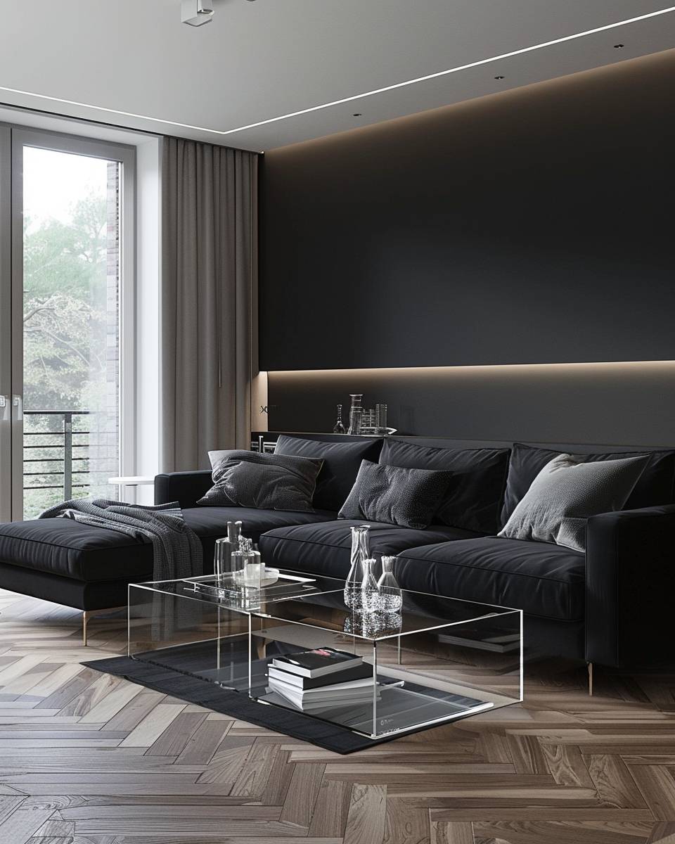 Welche Farbe passt zu Schwarz?- Unterstreiche Schwarz mit klaren Glas-Objekten