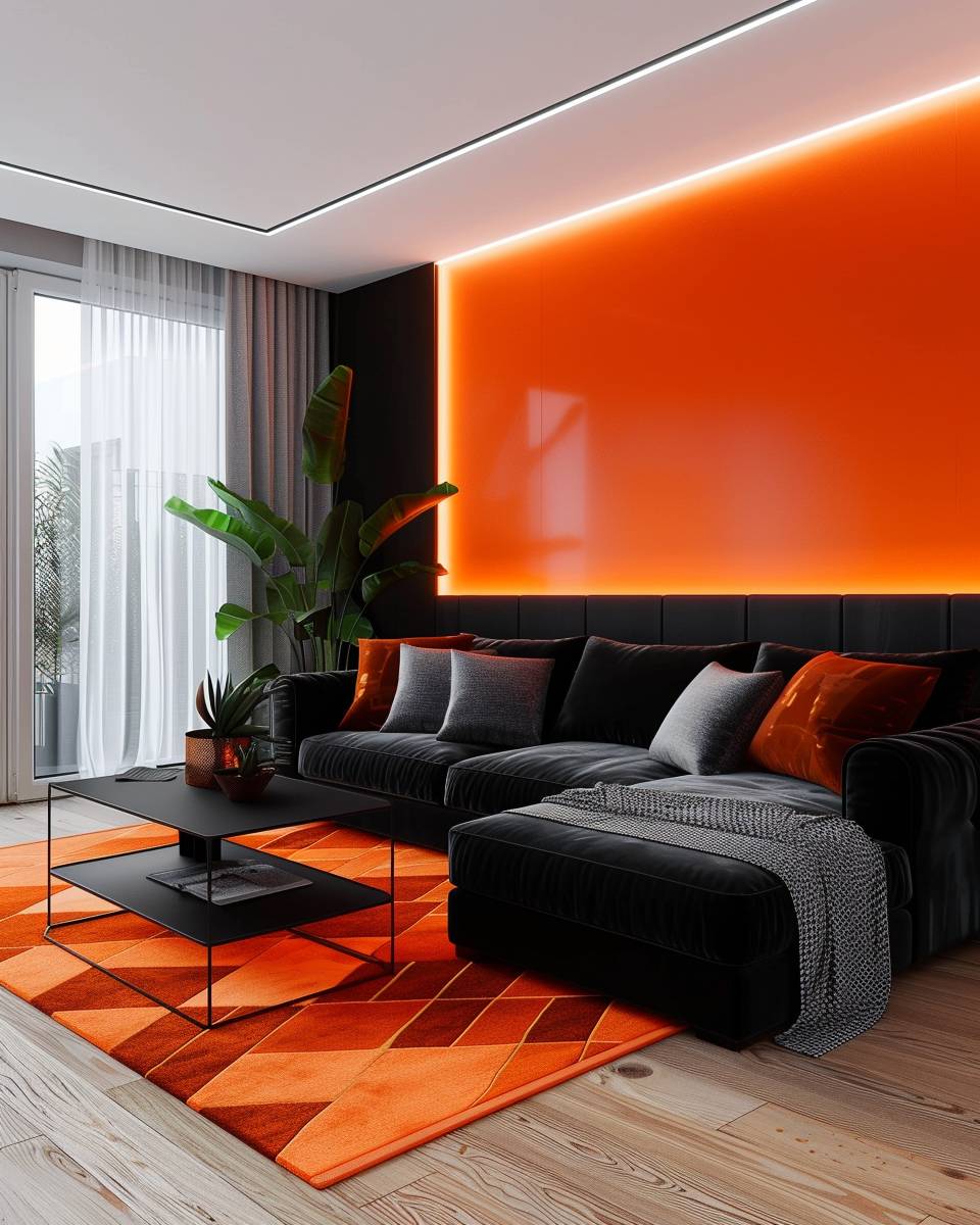 Welche Farbe passt zu Schwarz?- Veredle Schwarz durch leuchtendes Orange