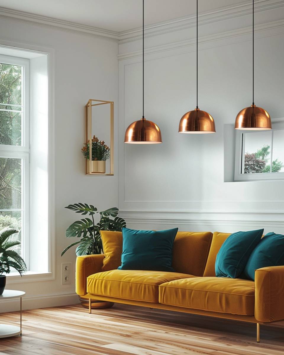 Welche Farben passen zu Kupfer?- Erweitere dein Farbschema um Senfgelb