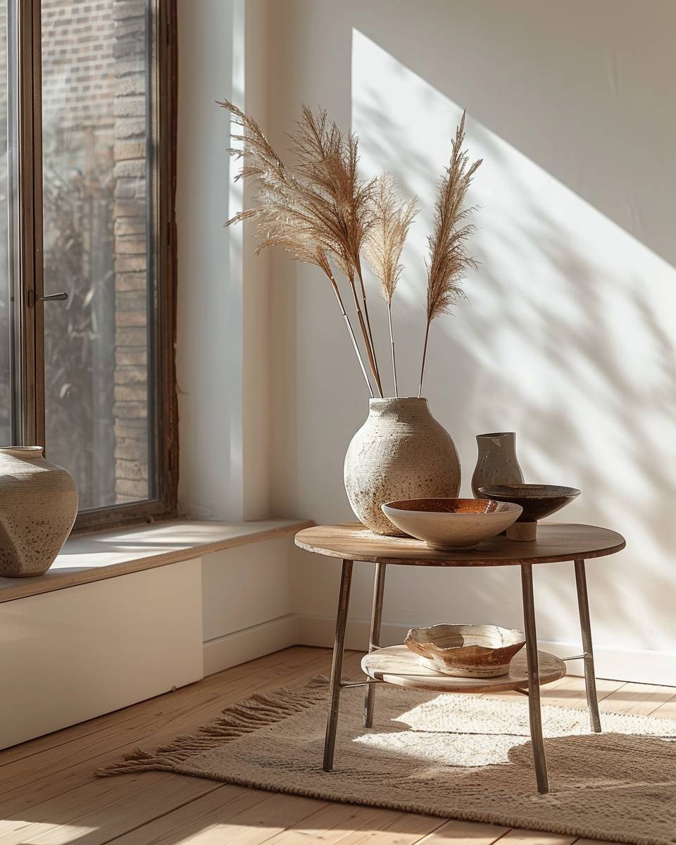 Inspiration: Dekorieren mit Keramik- Präsentiere deine Lieblingskeramik auf einem Beistelltisch