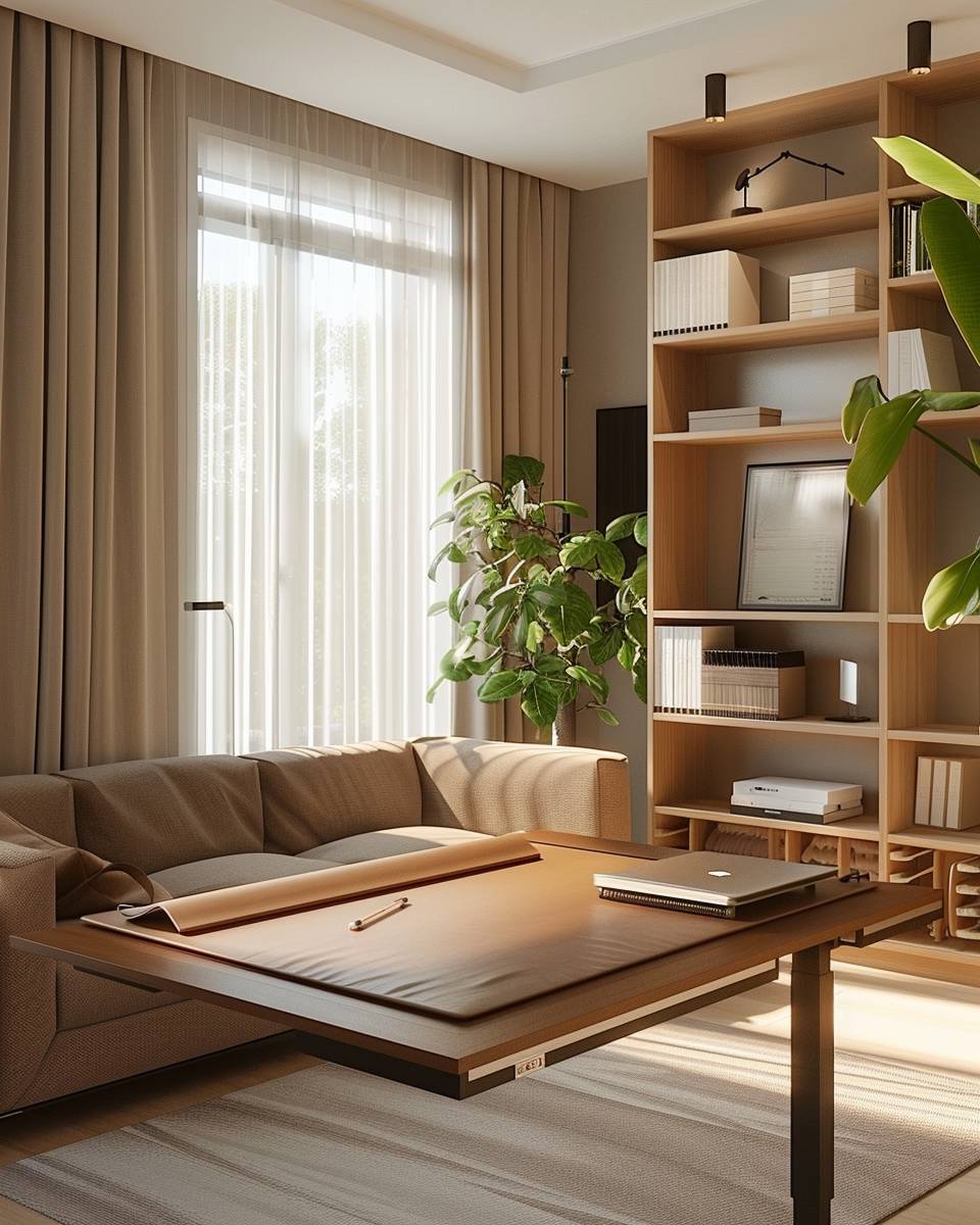 Arbeitszimmer und Gästezimmer kombinieren- Versieh den Schreibtisch mit stylisher Schreibtischmatte