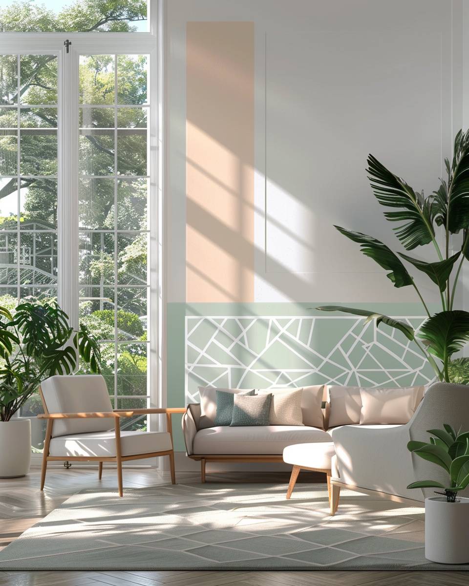 Ideen: Wand streichen- Verwende Wandtattoos als Mal-Schablonen