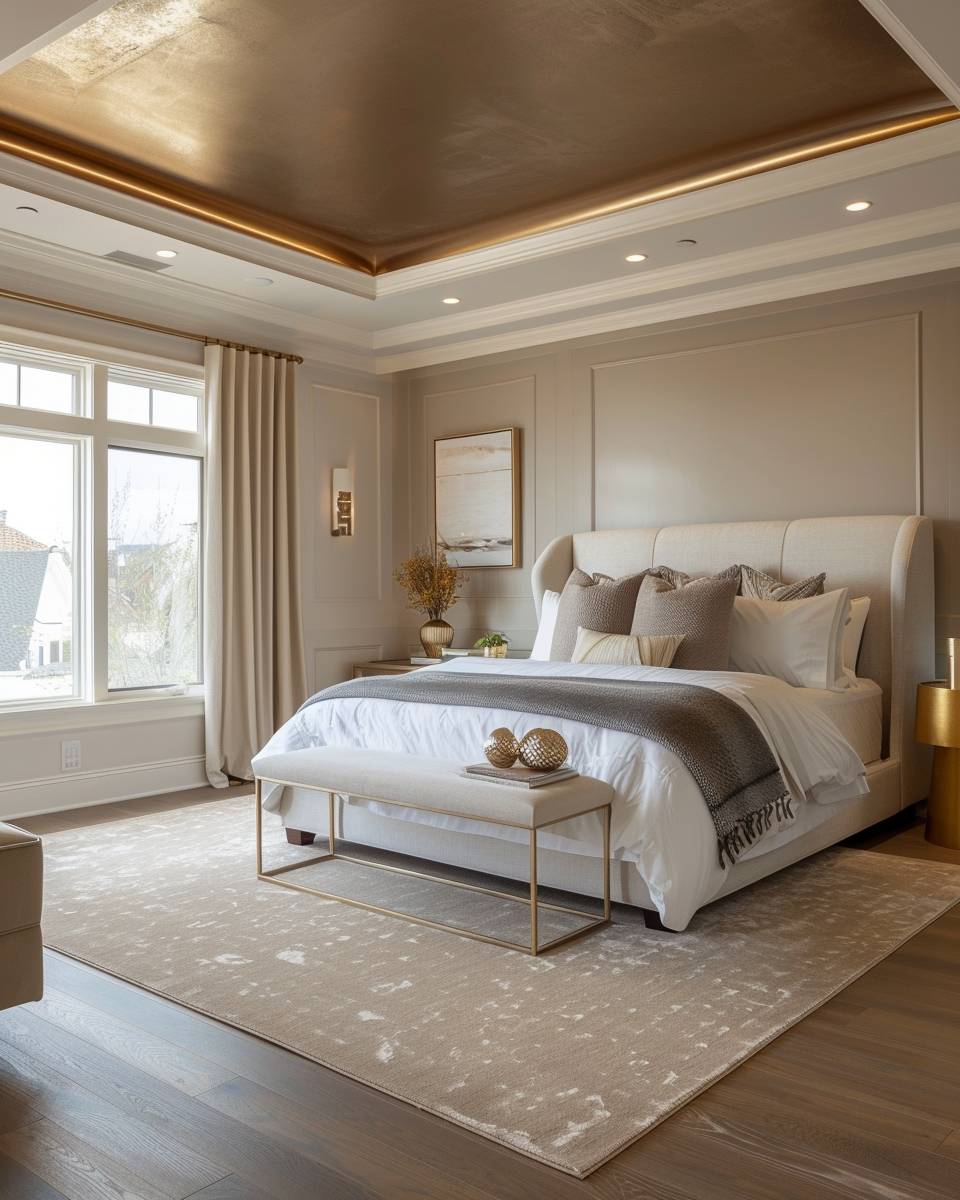 Inspiration: Wandfarbe Metallic- Lasse deine Decke in Bronze erstrahlen