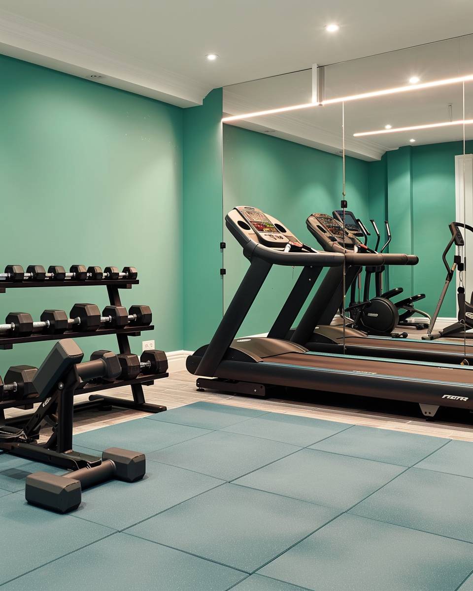 Fitnesskeller einrichten-Wähle motivierende Wandfarben für mehr Energie