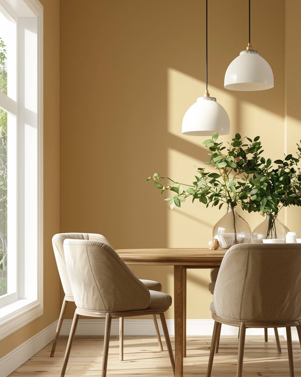 Ideen: Wandfarbe fürs Esszimmer- Schaffe Harmonie durch Töne aus einer Farbfamilie