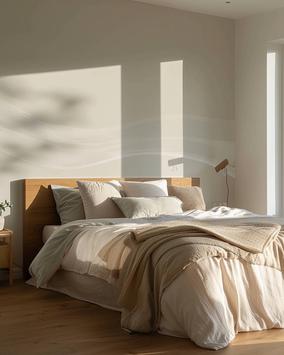 Ideen für Bett-Rückwand- Nutze ein Wandtattoo in Wunschfarbe