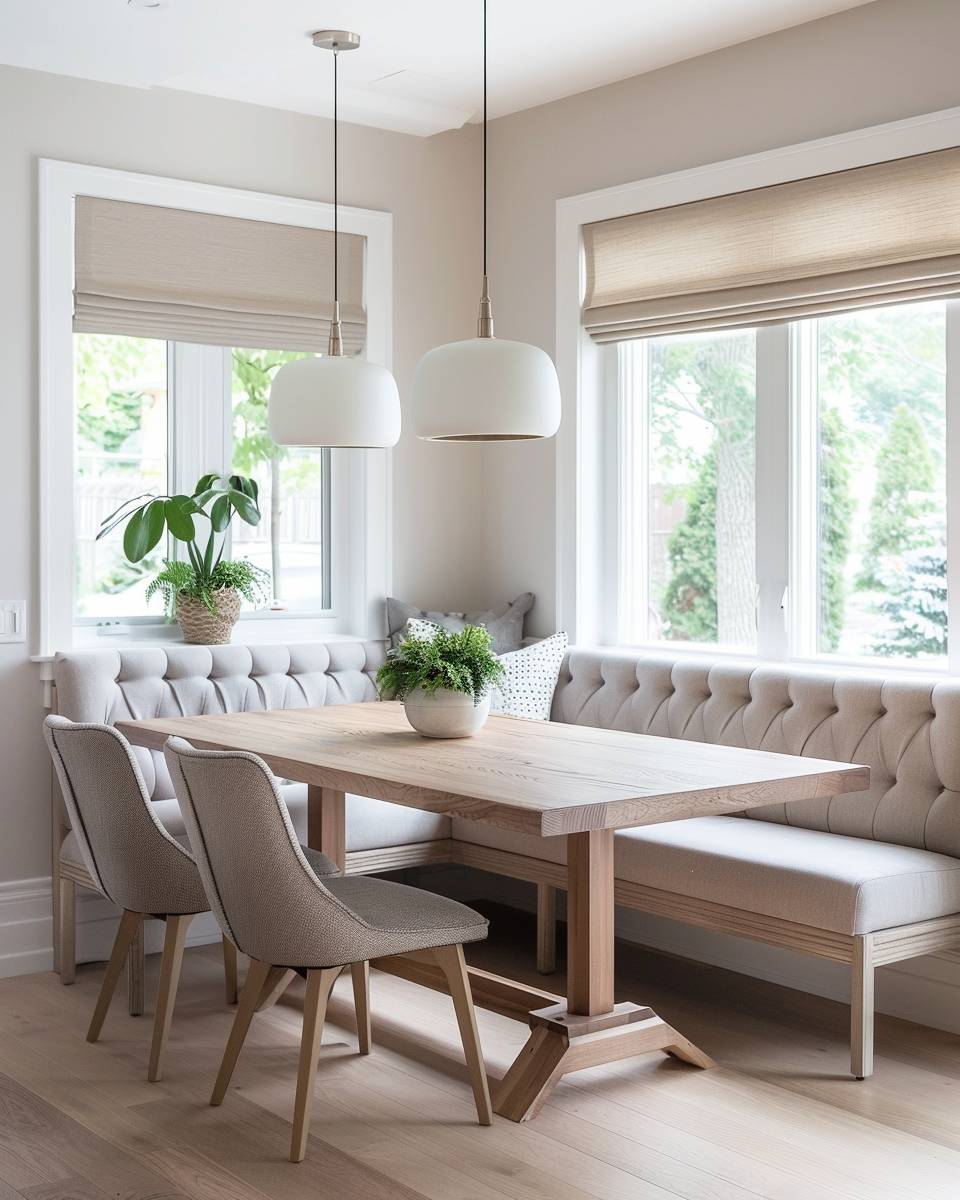 Inspiration: Esszimmer mit Eckbank- Binde die Eckbank farblich ans Esszimmer an