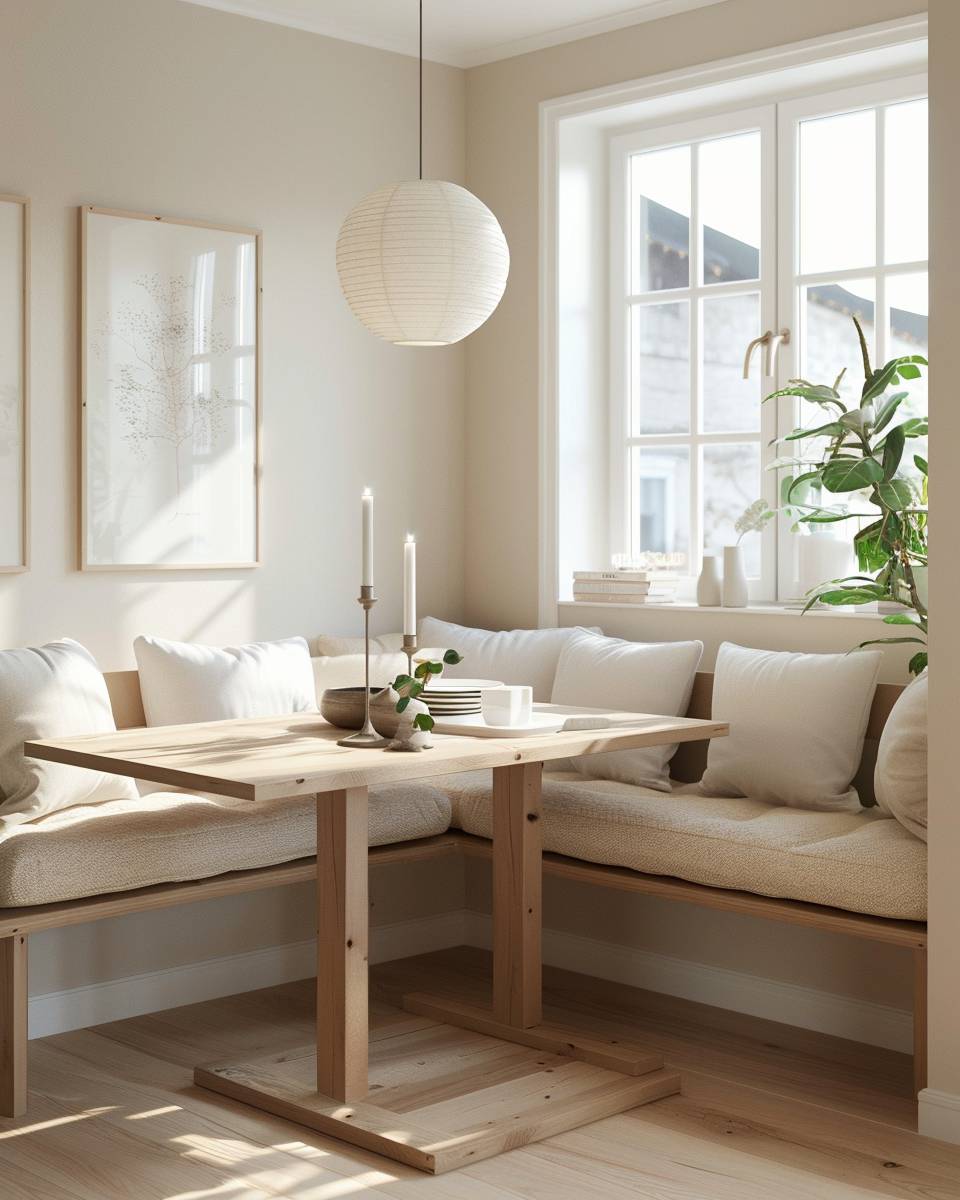 Inspiration: Esszimmer mit Eckbank- Optimiere die Sitzhöhe mit praktischen Bankauflagen