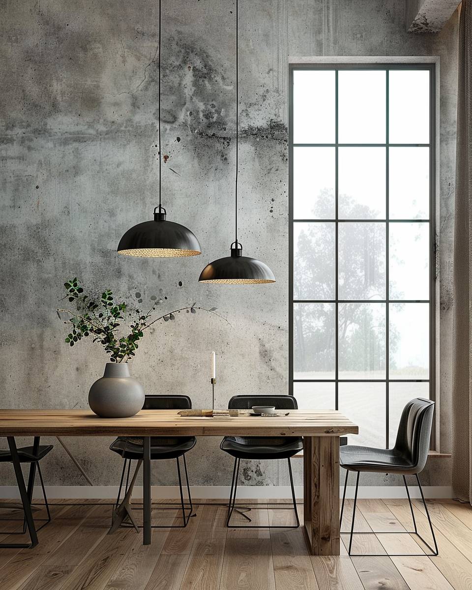 Inspiration: Lampe fürs Esszimmer- Erzeuge Kontraste mit industriellen Lampen