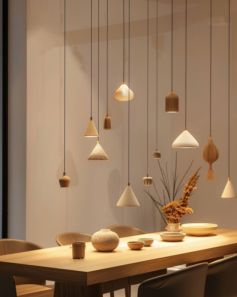 Inspiration: Lampe fürs Esszimmer- Kombiniere mehrere kleine Lampen miteinander