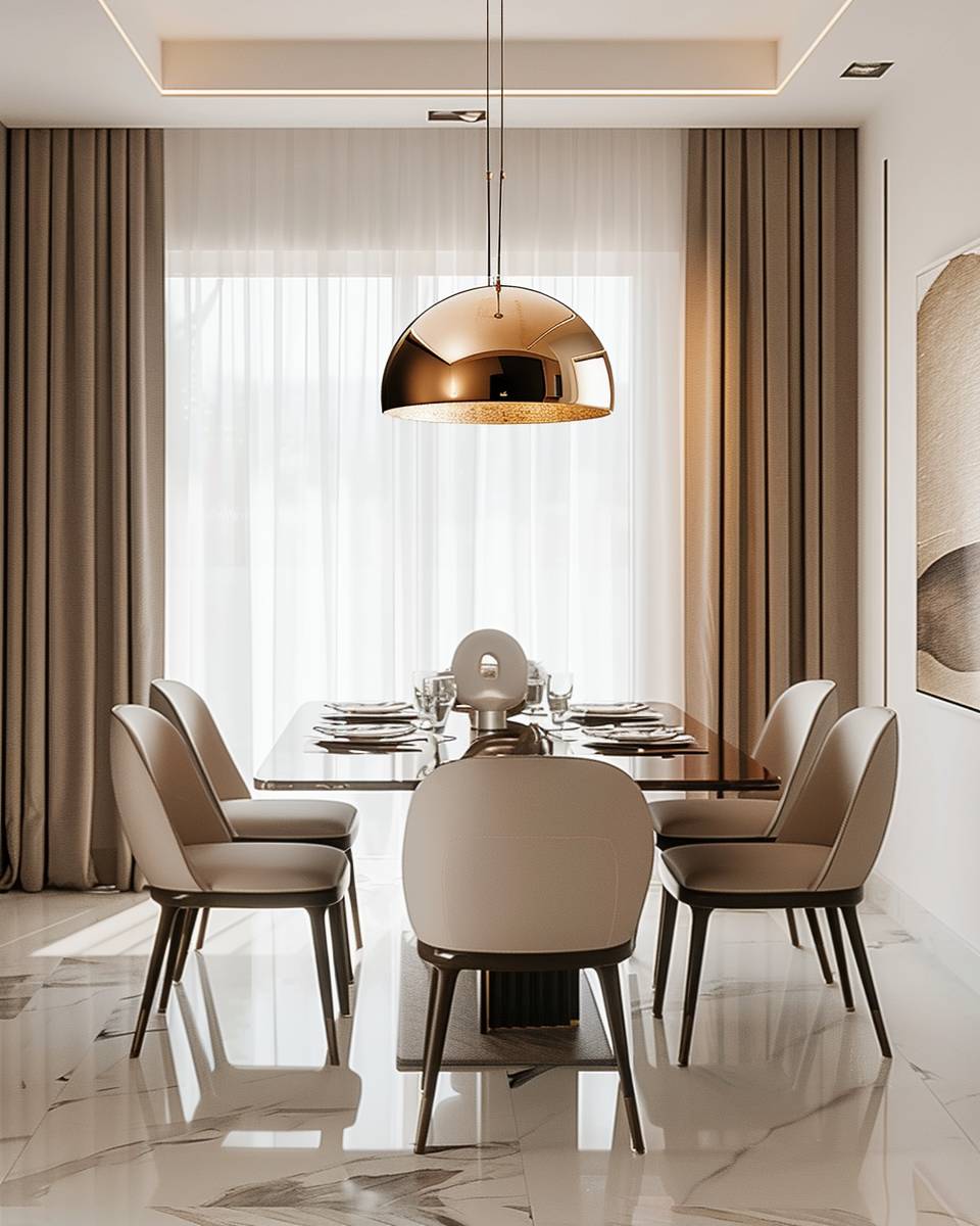 Inspiration: Lampe fürs Esszimmer- Setze auf metallische Oberflächen für Glamour