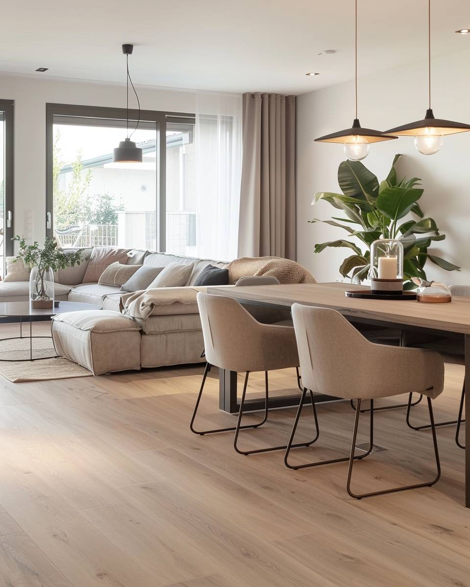 Inspiration: Wohn- und Essbereich kombinieren- Arrangiere Esstisch und Sofa für optimale Nähe