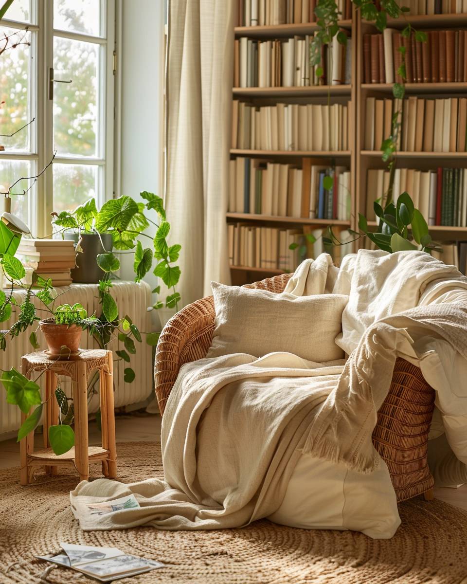 Schlafzimmer nachhaltig einrichten- Gestalte eine Leseecke mit nachhaltigem Sessel
