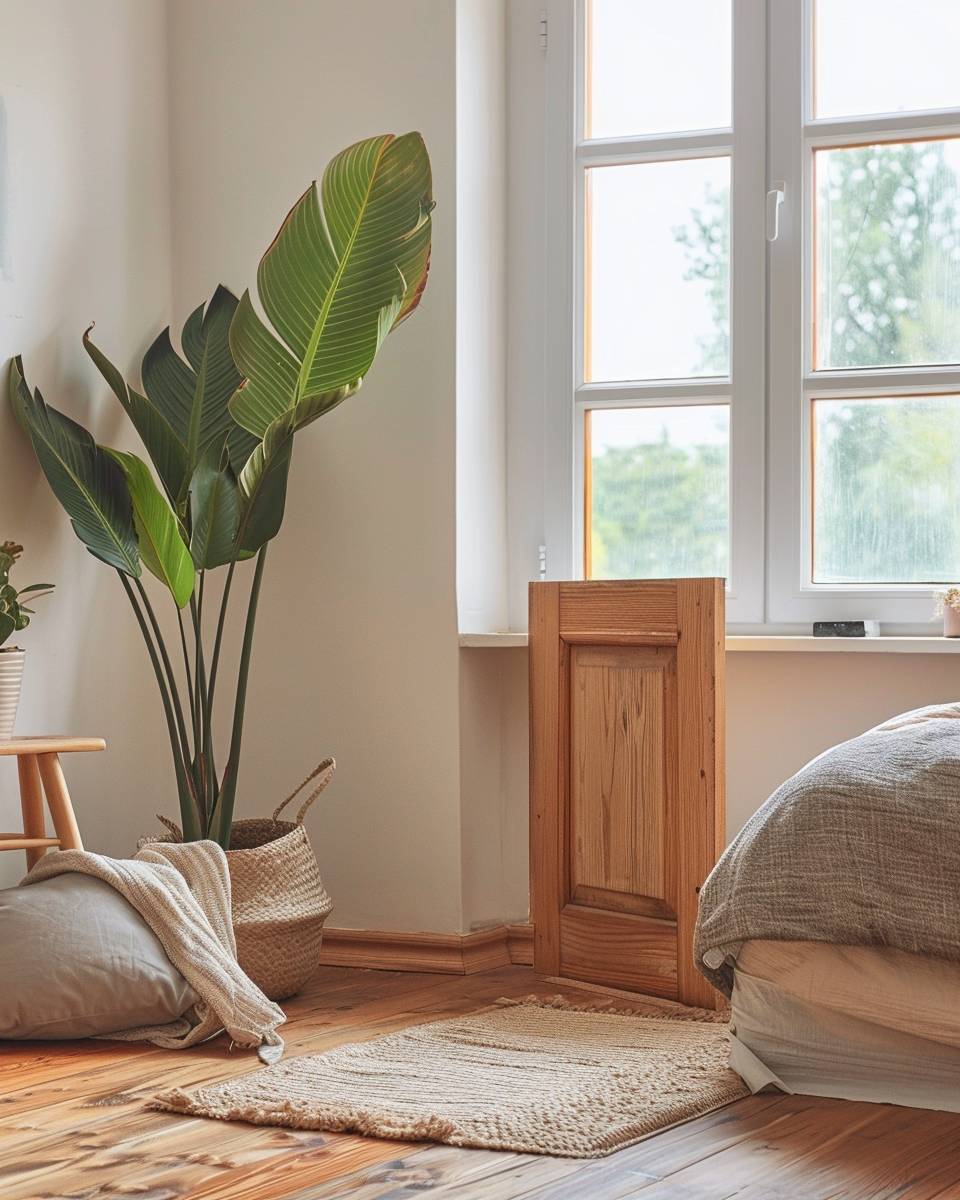 Schlafzimmer nachhaltig einrichten- Isoliere mit DIY-Zugluftstoppern aus Stoffresten