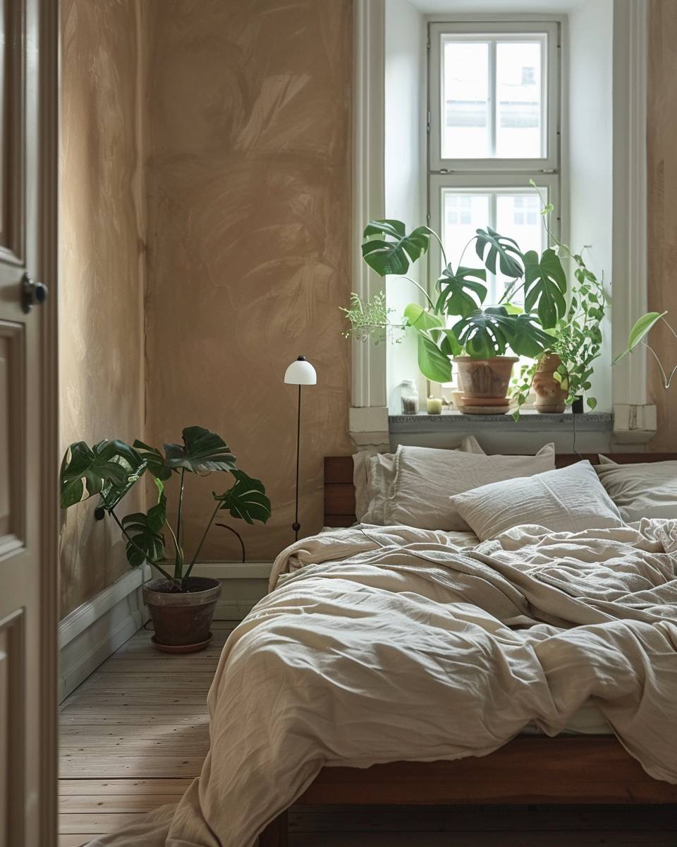 Schlafzimmer nachhaltig einrichten- Setze auf ökologische Wandfarben im Schlafzimmer