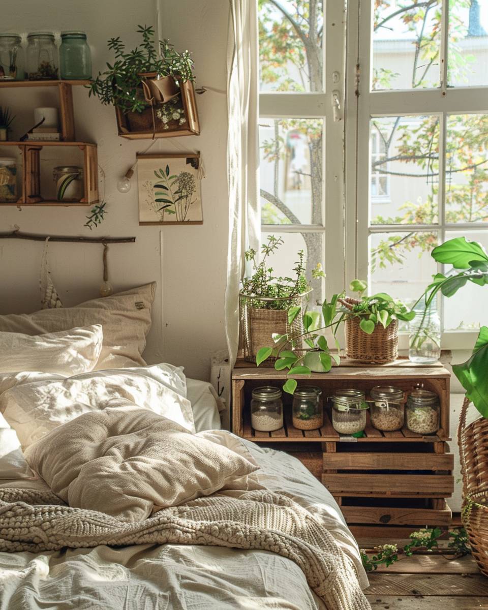 Schlafzimmer nachhaltig einrichten- Stelle Upcycling-Deko aus alten Gegenständen her
