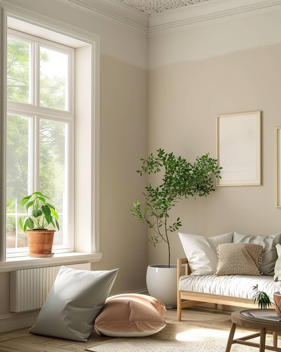 Wandfarbe für kleine Wohnzimmer- Erneuere die Wandfarbe regelmäßig für Frische