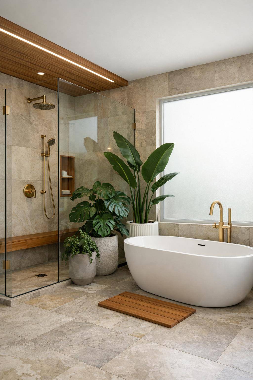 Badezimmer-Trends 2025- Gestalte mit Pflanzen grüne Oasen im Bad