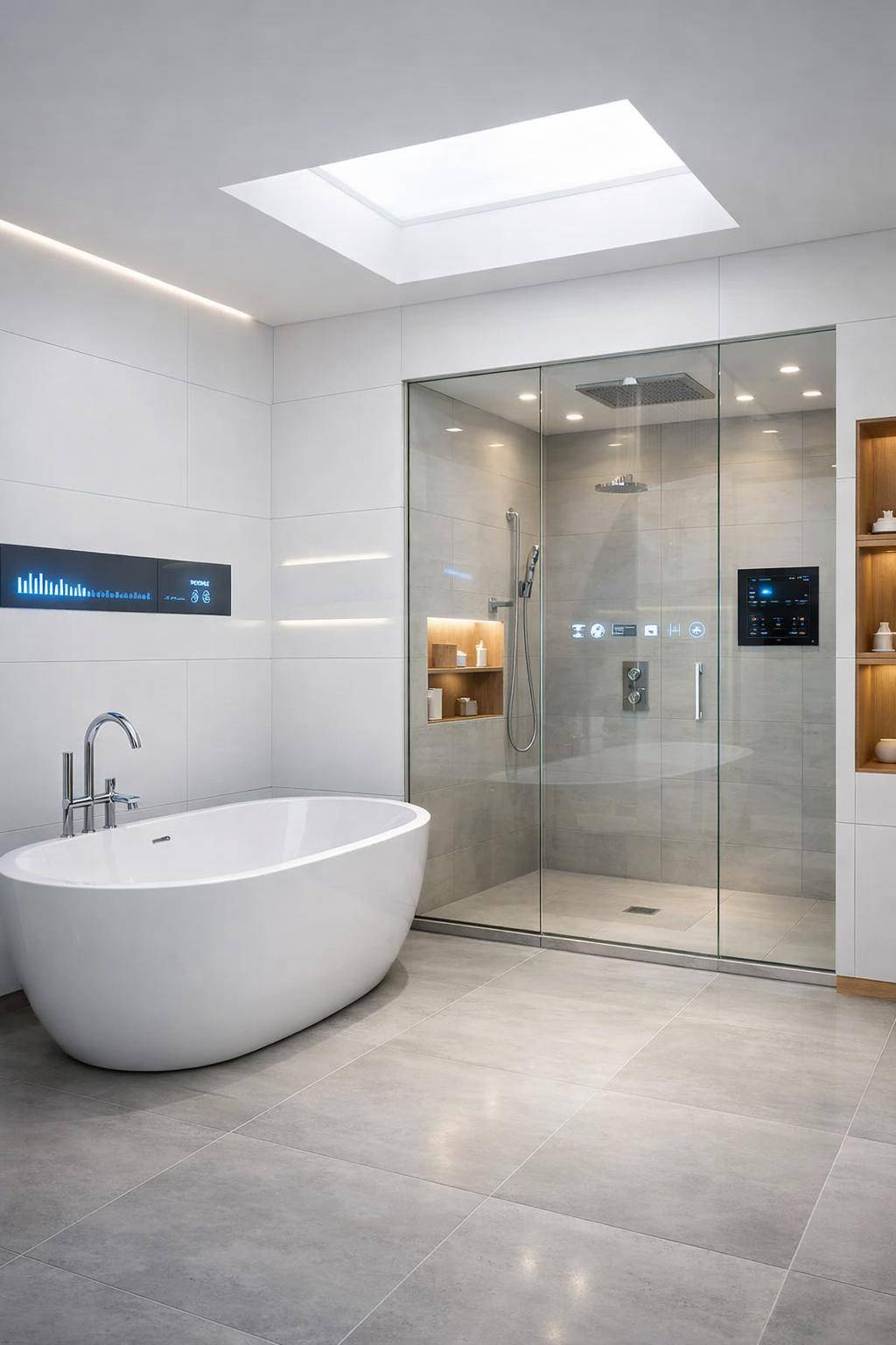 Badezimmer-Trends 2025- Nutze smarte Duschsysteme für Komfort