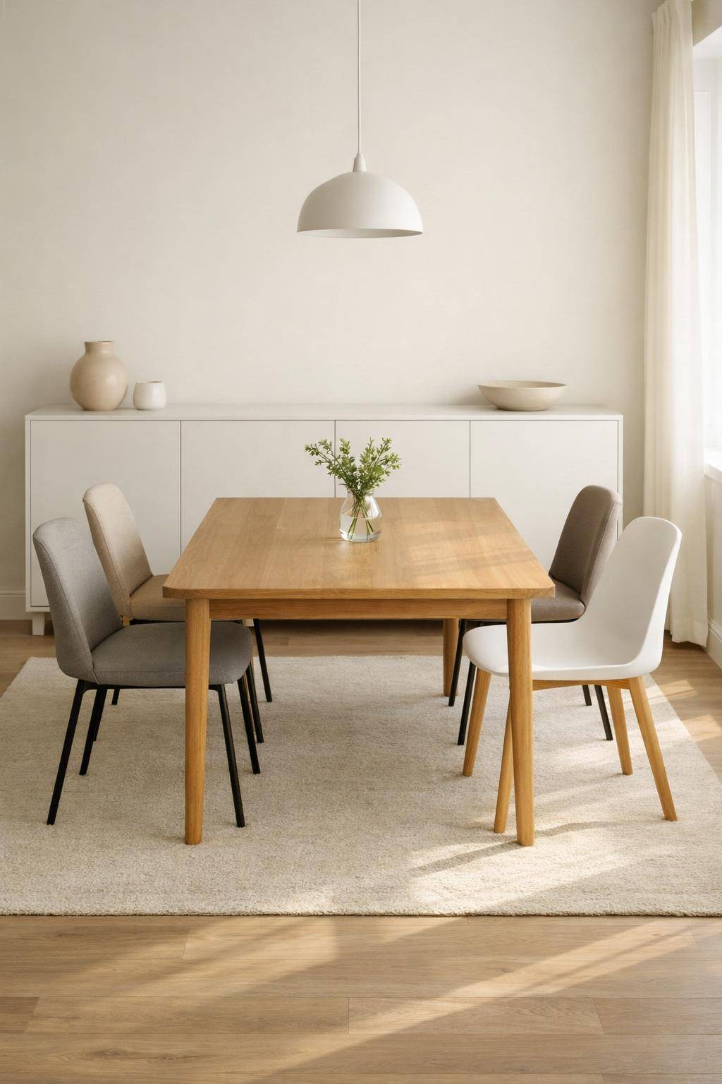 Esszimmer minimalistisch gestalten- Erhalte Ordnung mit geschlossenen Sideboards