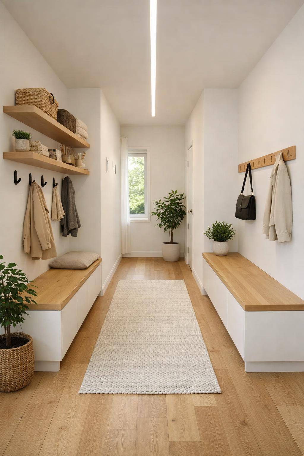 Flur im Skandi-Stil einrichten- Ordne Alltagsgegenstände übersichtlich an